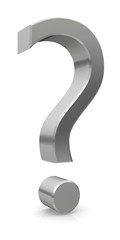 Question mark spot 3d v1 -1 grey 