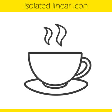 Tea cup linear icon