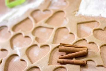 Hearts and shapes for the dough