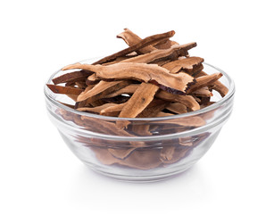 Ganoderma Lucidum isolated on white background