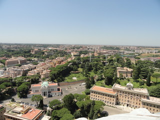 Fototapeta na wymiar Rome Landscape - Aerial View