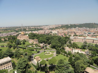 Fototapeta premium Rome Landscape - Aerial View