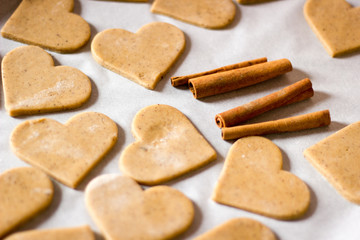Hearts and shapes for the dough