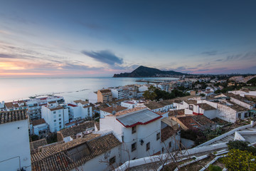White houses with terracota roof in Costa Blanca