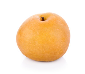closeup pear on white background