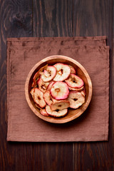 Dehydrated fruit apples chips