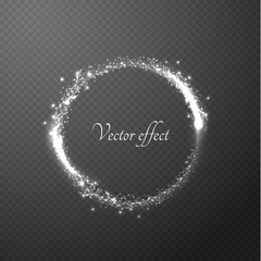 Shining ring vector background.