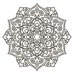 Mandala. Ethnic decorative element.