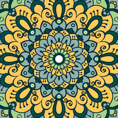 Mandala. Ethnic decorative element.