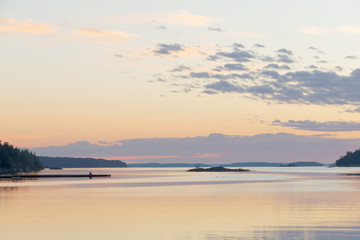 Sunset in the swedish archipelago