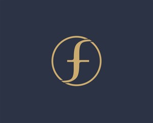 Letter F logo icon design template elements. Abstract design for fashion Business.