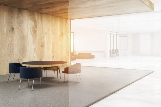 Waiting area of an office, toned