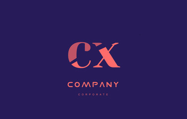 x c cx company small letter logo icon design