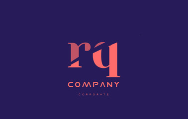 Fototapeta na wymiar q r rq company small letter logo icon design