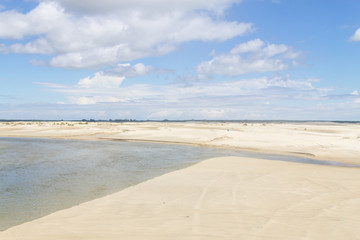 Water channel and Dunes in the Tavares beach