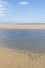 Water channel and Dunes in the Tavares beach