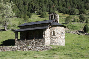 Chapelle en Andorre, Vallée d'Inclès.