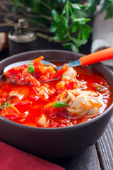 Chakhokhbili - chicken stewed with tomatoes and onions. Georgian national dish