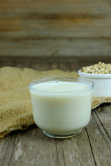 Healthy of soy milk.