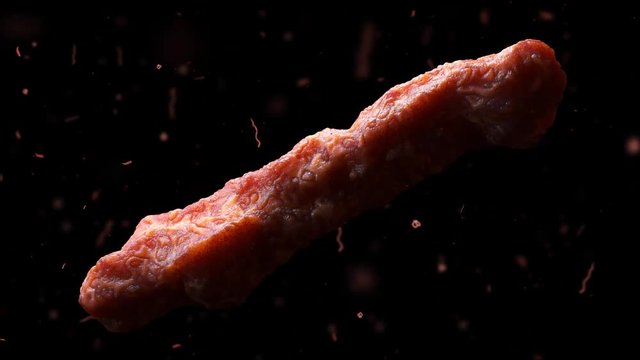 High Quality 3D Render bacillus virus with similar small cell in the balck background. Germs microorganism cells under microscope. Infection and microbe. Microbiology, popular scientific background.