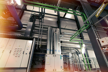 Industrial zone, Steel pipelines and cables