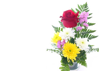 red rose flower bouquet for valentine's day