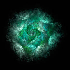 Abstract fractal background computer-generated image