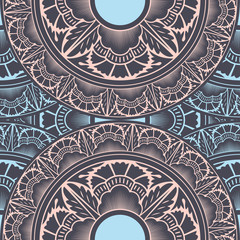 Vector seamless pattern ethnic style background. Vintage decorative texture for wallpapers, backgrounds and page fill. Indian, arabic motive.