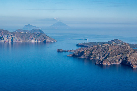 Eolie, viste dall'alto