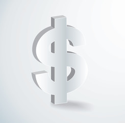 Dollar icon symbol vector 