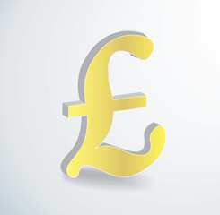 British Pound icon symbol vector