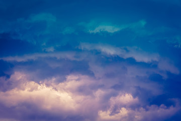 Dark Grey Stormy Clouds Filtered