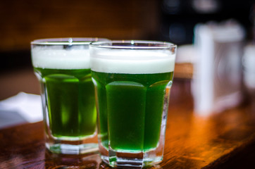 St. Patrick's Day green beer