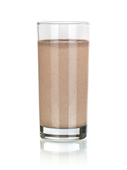glass of smoothie isolated on white