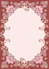 Floral decorative border