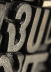 Vintage wooden letterpress