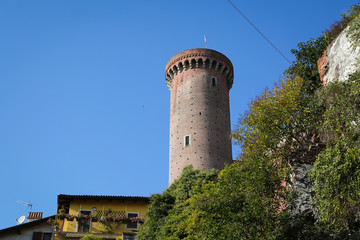 Fototapeta na wymiar Castle in Ivrea. Piemonte, Italy