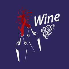 vector logo wine