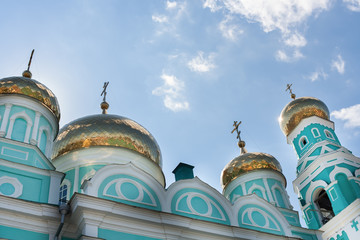 Gold domes of Church of the Kazan Icon of the God Mother of Syzr