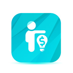 Creative Glass App Icon - Vector