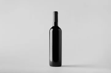 Wandaufkleber Weinflasche Mock-Up © Shablon