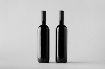 Wine Bottle Mock-Up - Two Bottles