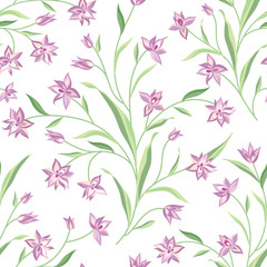 Floral seamless pattern. Flower background