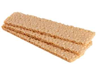 grain crispbreads isolated on white background