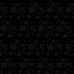 
vector pattern flowers seamless dark background children romantic