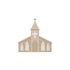 Church flat icon, religion & building elements, Religious sign, a colorful solid pattern on a white background, eps 10.