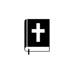 Holy bible book solid icon, religion & christianity, Religious sign, a filled pattern on a white background, eps 10.