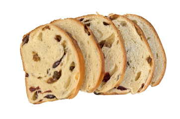 Freshly baked bread with cranberries