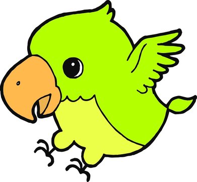 Kleine groene Papagaai
