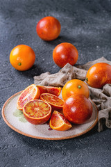 Sicilian Blood oranges fruits